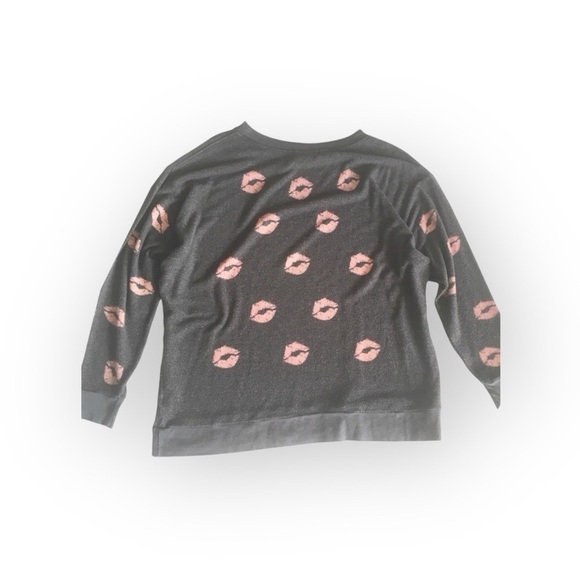 HTF: new Wildfox Couture ᪥ Covered in Kisses ᪥ Lips Roadtrip BBJ ᪥ Dirty Black - Picture 10 of 16
